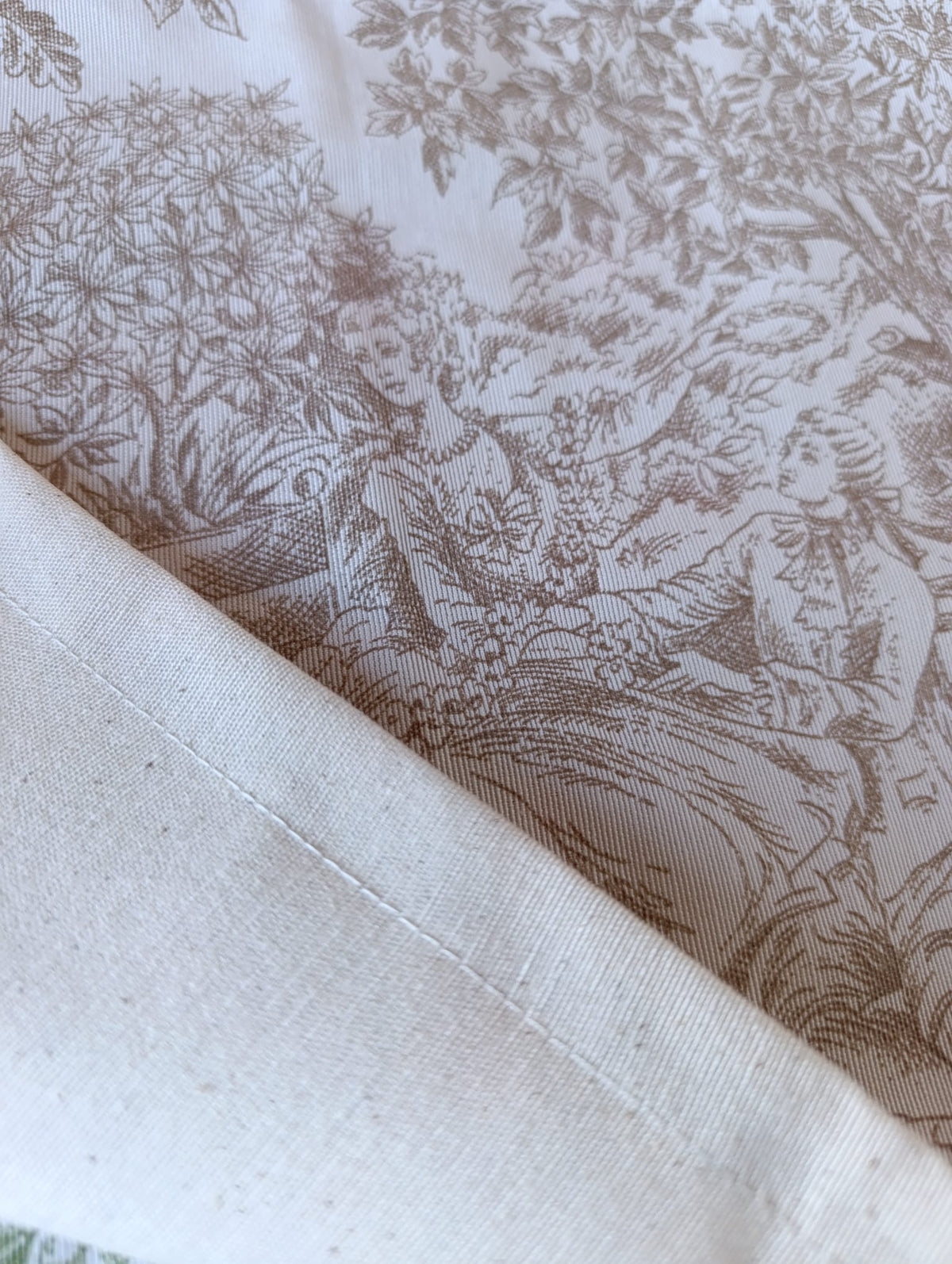 individual toile de jouy resinado impermeavel