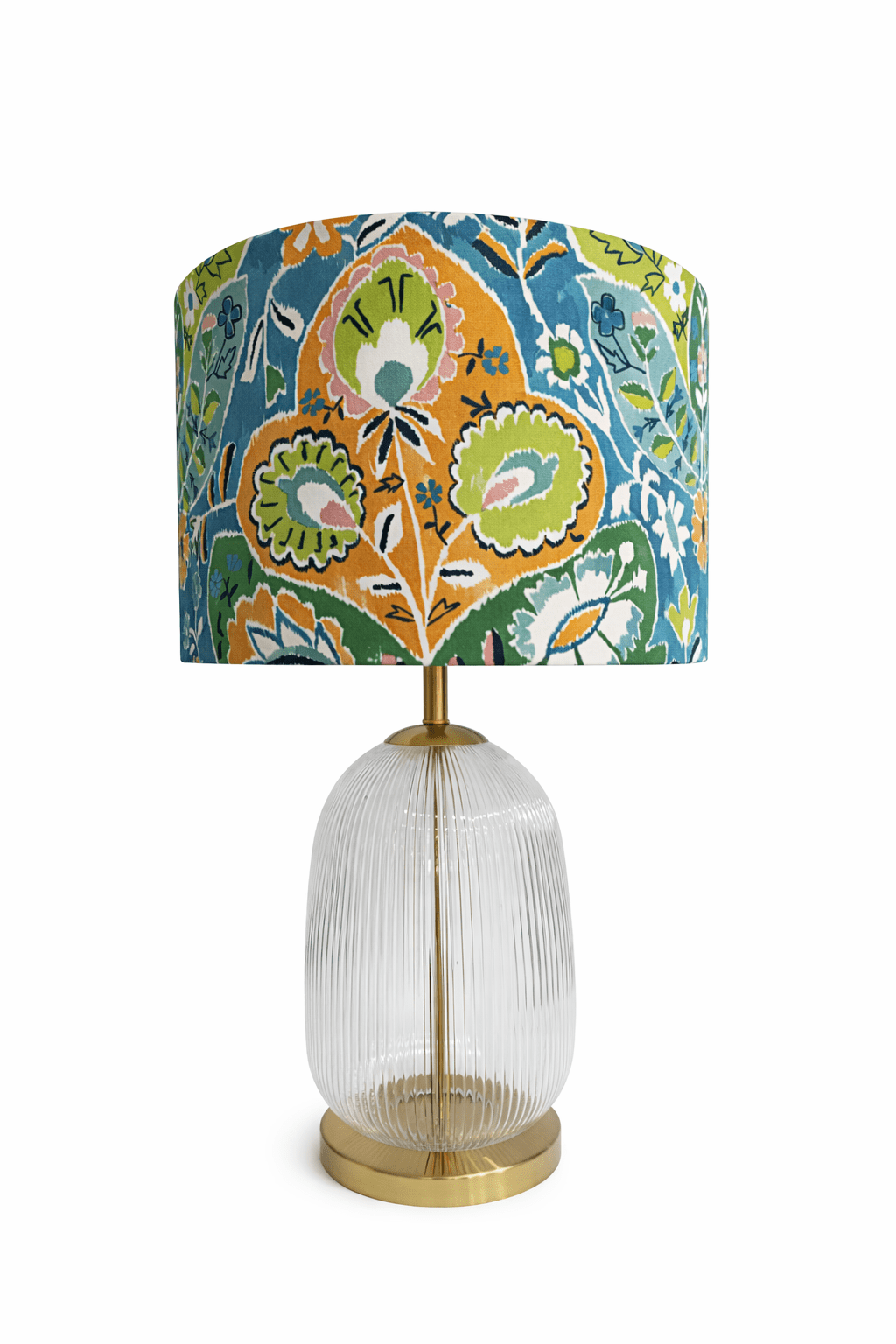 Candeeiro e Abajur design artesanal, personalizado e fabricado à mão em Portugal. Abajur cilindrico em algodão orgânico. cores quentes, verde, laranja, amarelo torrado, amarelo mostarda,