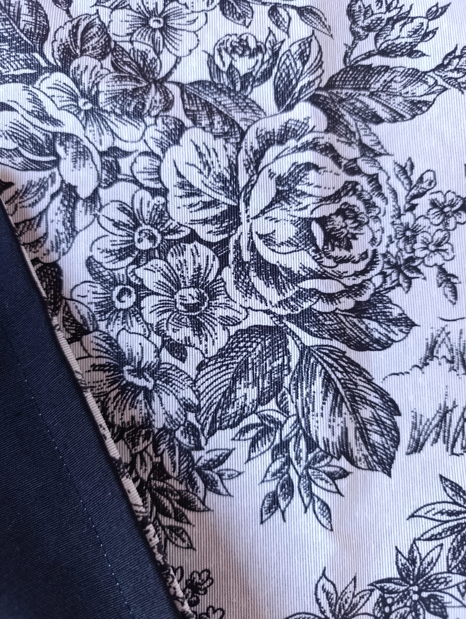 individual toile de jouy resinado impermeavel