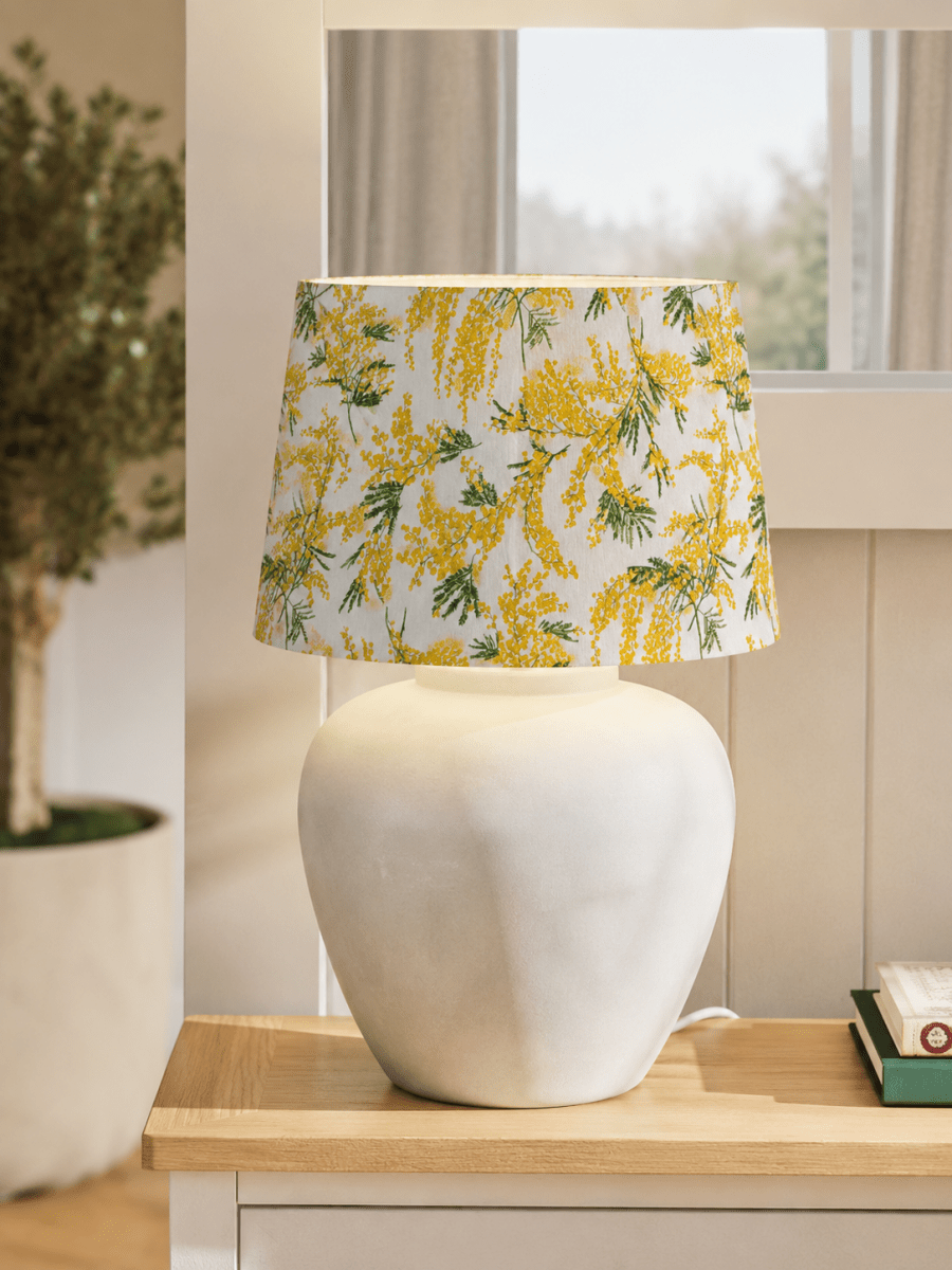 Mimosas - Domus Concept - Light StudioAbajurDomus ConceptAbajur feito à mão em Portugal. Abajur personalizado. Abajur campestreTamborAbajur de Mesa